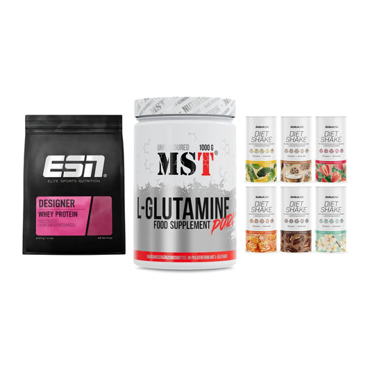 Definitionsphase-Set: ESN Designer + MST Glutamine + BioTech Diet – alle enthaltenen Artikel