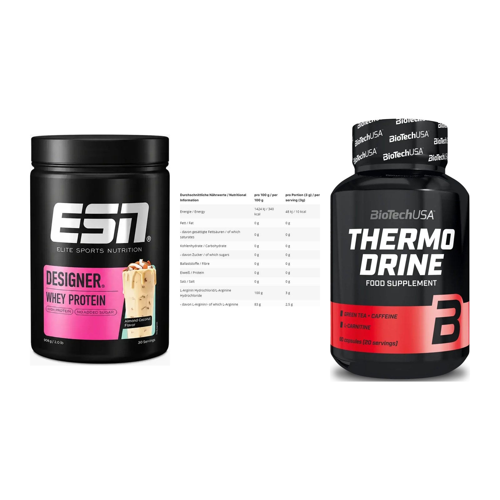 Definitionsphase-Set: ESN Designer + INLEAD L-Argin + BioTech Thermo – alle enthaltenen Artikel