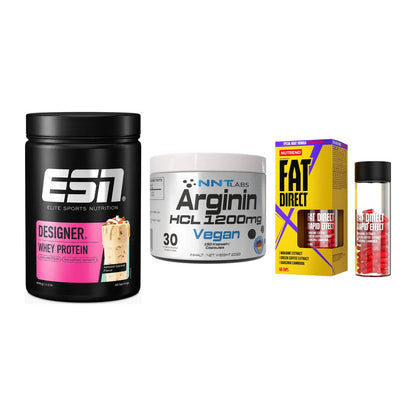 Definitionsphase-Set: ESN Designer + NNT Arginin + Nutrend Fat – alle enthaltenen Artikel