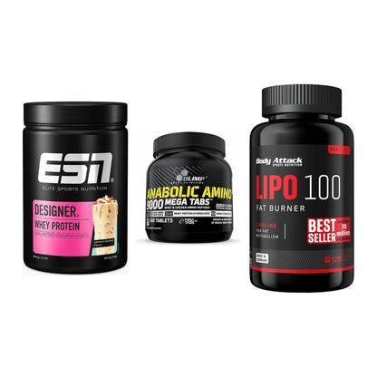 Definitionsphase-Set: ESN Designer + Olimp Anabolic + Body Attack – alle enthaltenen Artikel