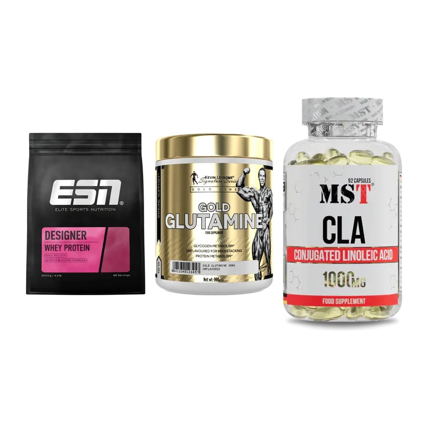 Definitionsphase-Set: ESN Designer + Kevin Levrone + MST CLA 1000mg – alle enthaltenen Artikel