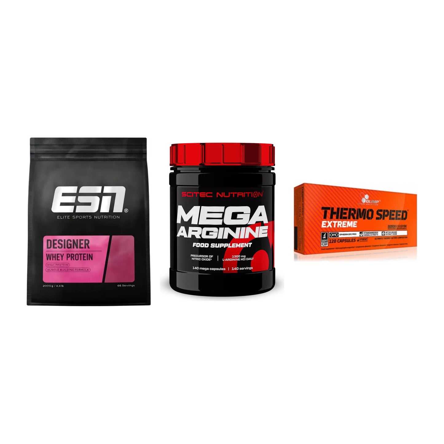 Definitionsphase-Set: ESN Designer + Scitec Mega + Olimp Thermo – alle enthaltenen Artikel