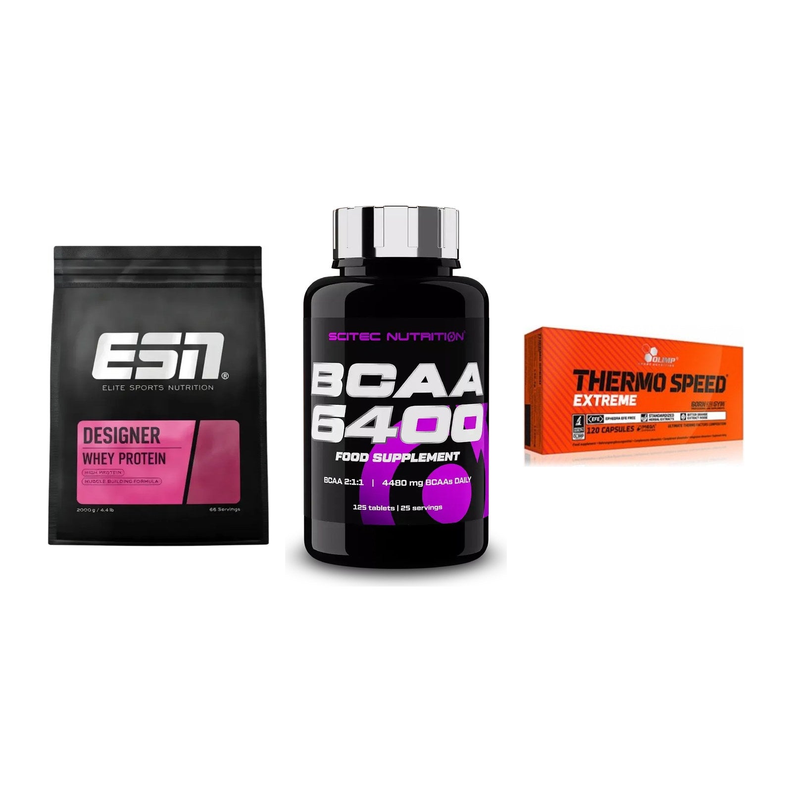 Definitionsphase-Set: ESN Designer + Scitec BCAA + Olimp Thermo – alle enthaltenen Artikel