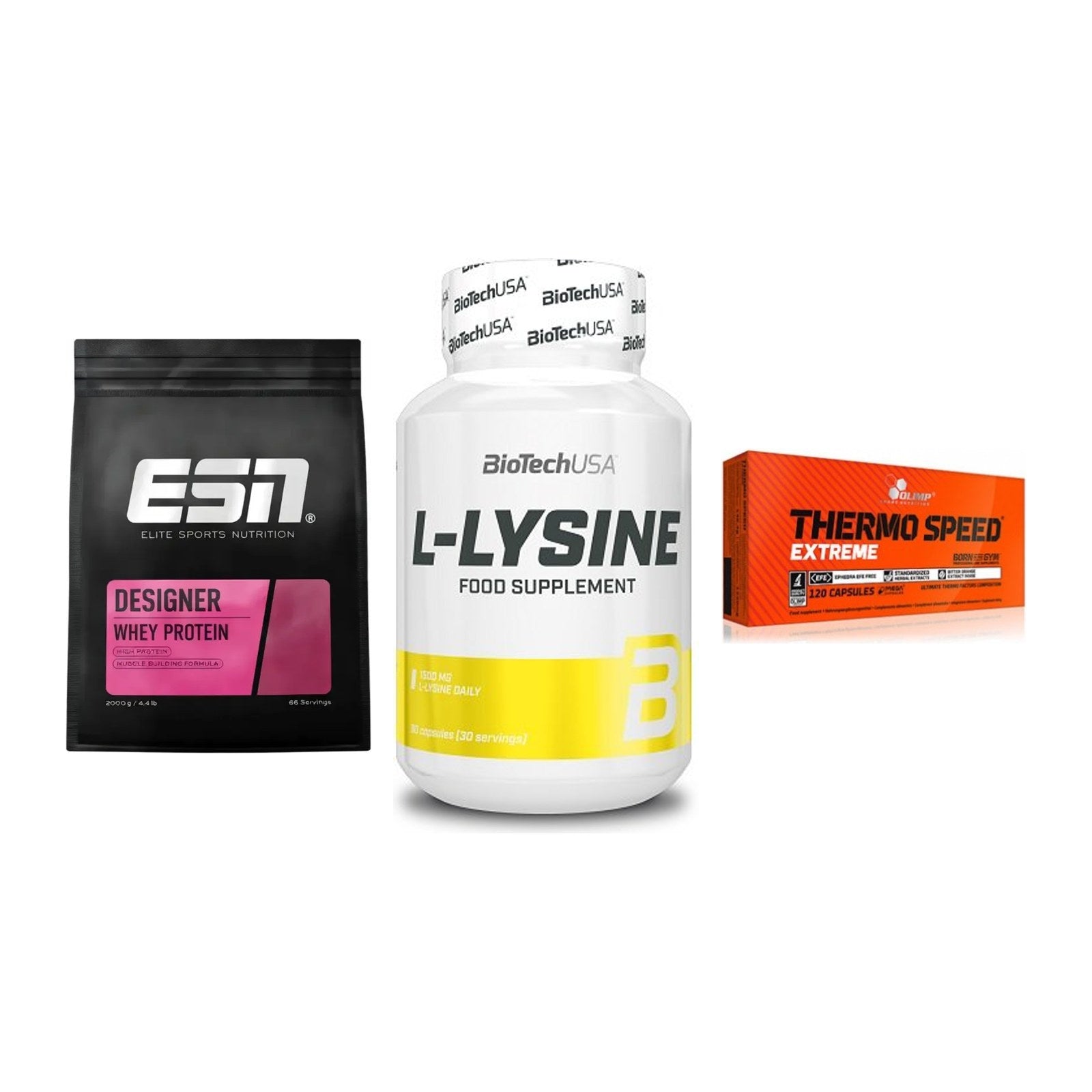 Definitionsphase-Set: ESN Designer + BioTech L-Lysi + Olimp Thermo – alle enthaltenen Artikel