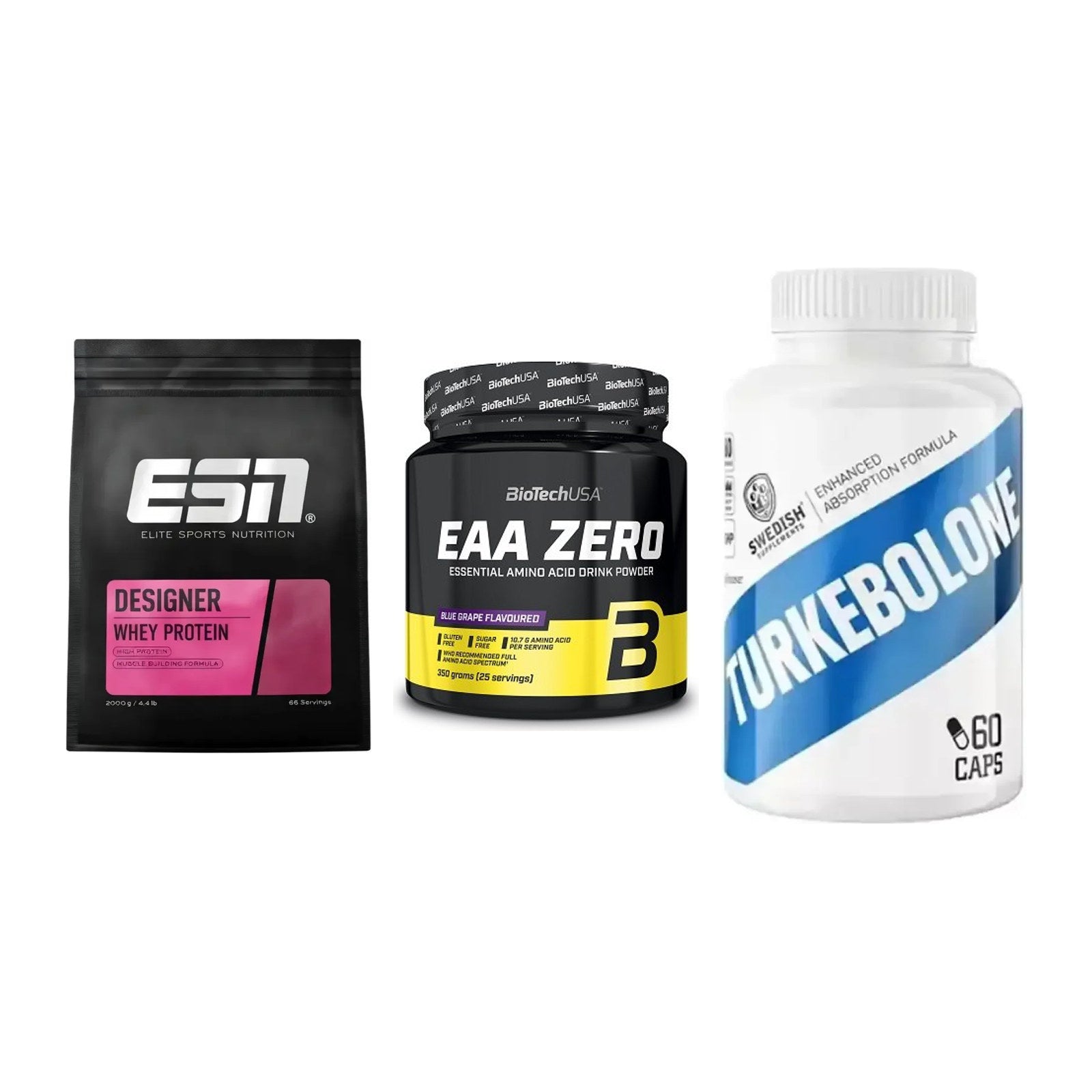 Definitionsphase-Set: ESN Designer + BioTech EAA + Swedish Supple – alle enthaltenen Artikel