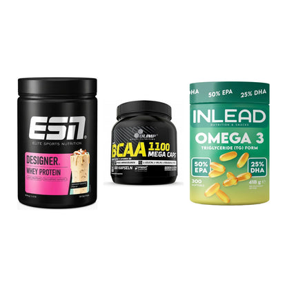 Definitionsphase-Set: ESN Designer + Olimp BCAA + INLEAD Omega-3 – alle enthaltenen Artikel