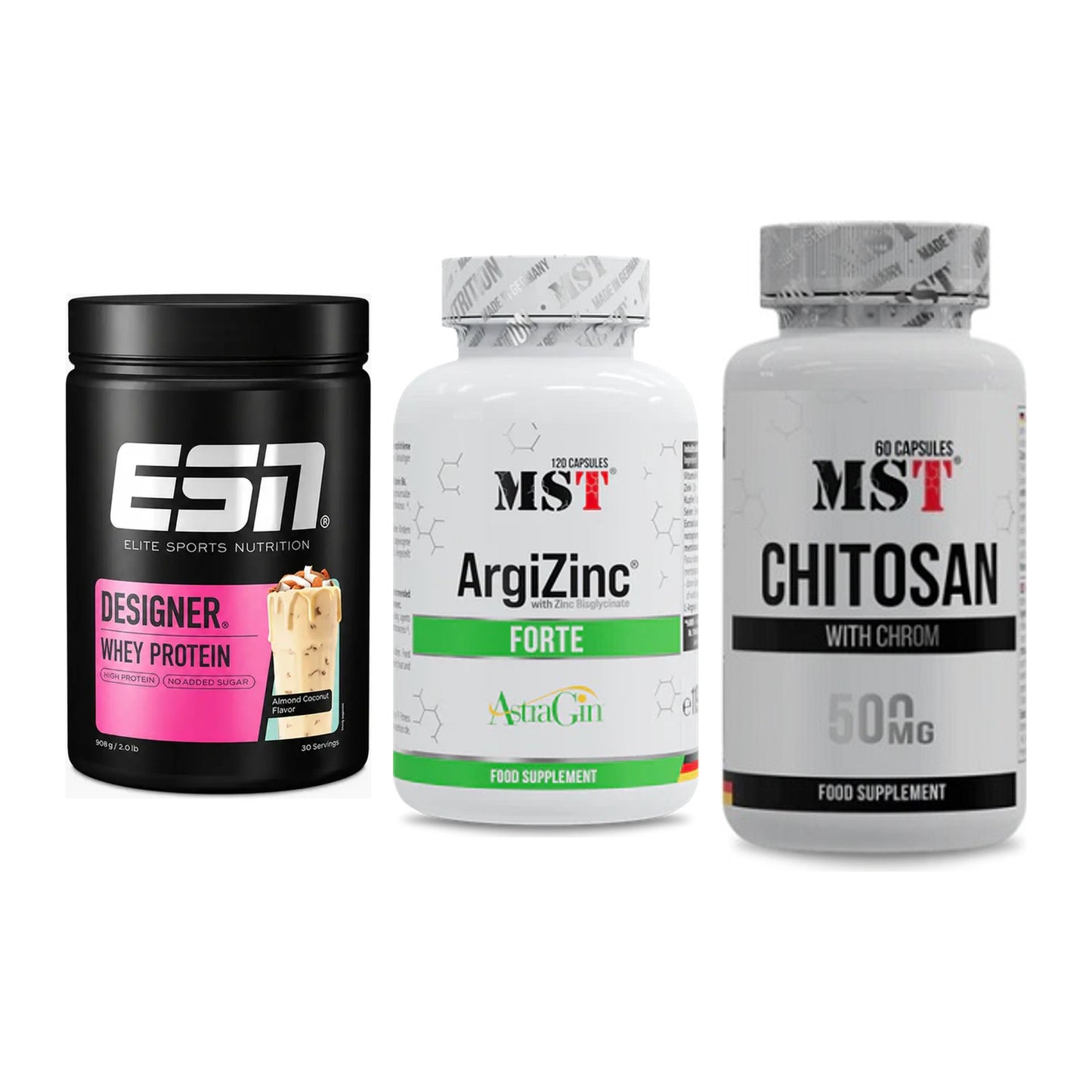 Definitionsphase-Set: ESN Designer + MST ArgiZinc + MST Chitosan – alle enthaltenen Artikel