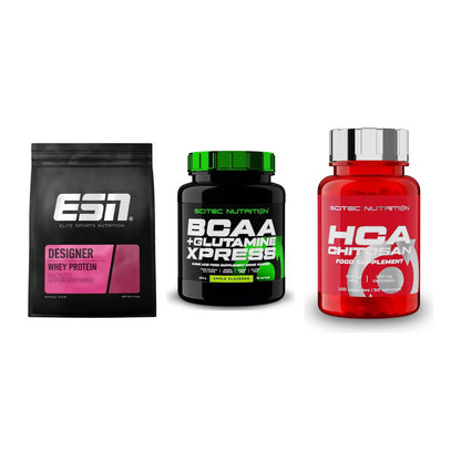 Definitionsphase-Set: ESN Designer + Scitec BCAA + Scitec HCA-Chi – alle enthaltenen Artikel