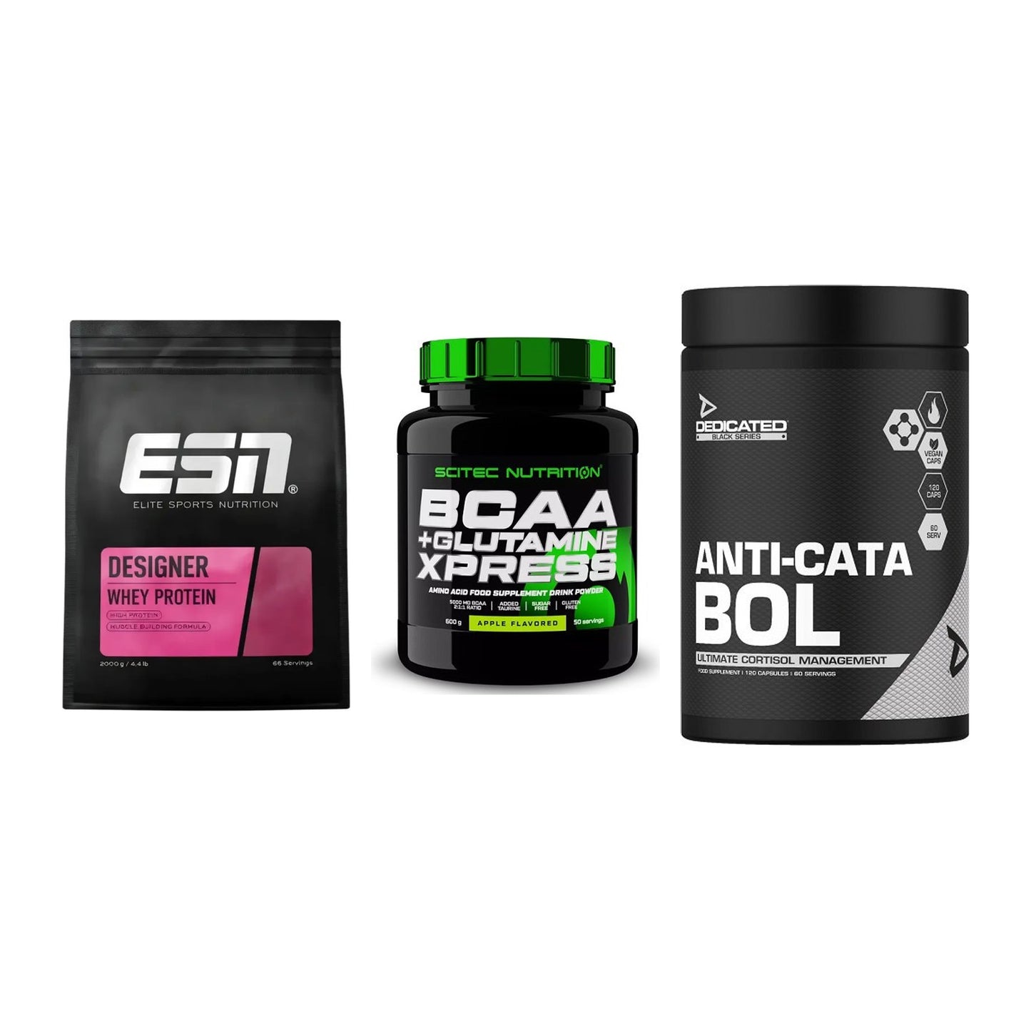 Definitionsphase-Set: ESN Designer + Scitec BCAA + Dedicated – alle enthaltenen Artikel