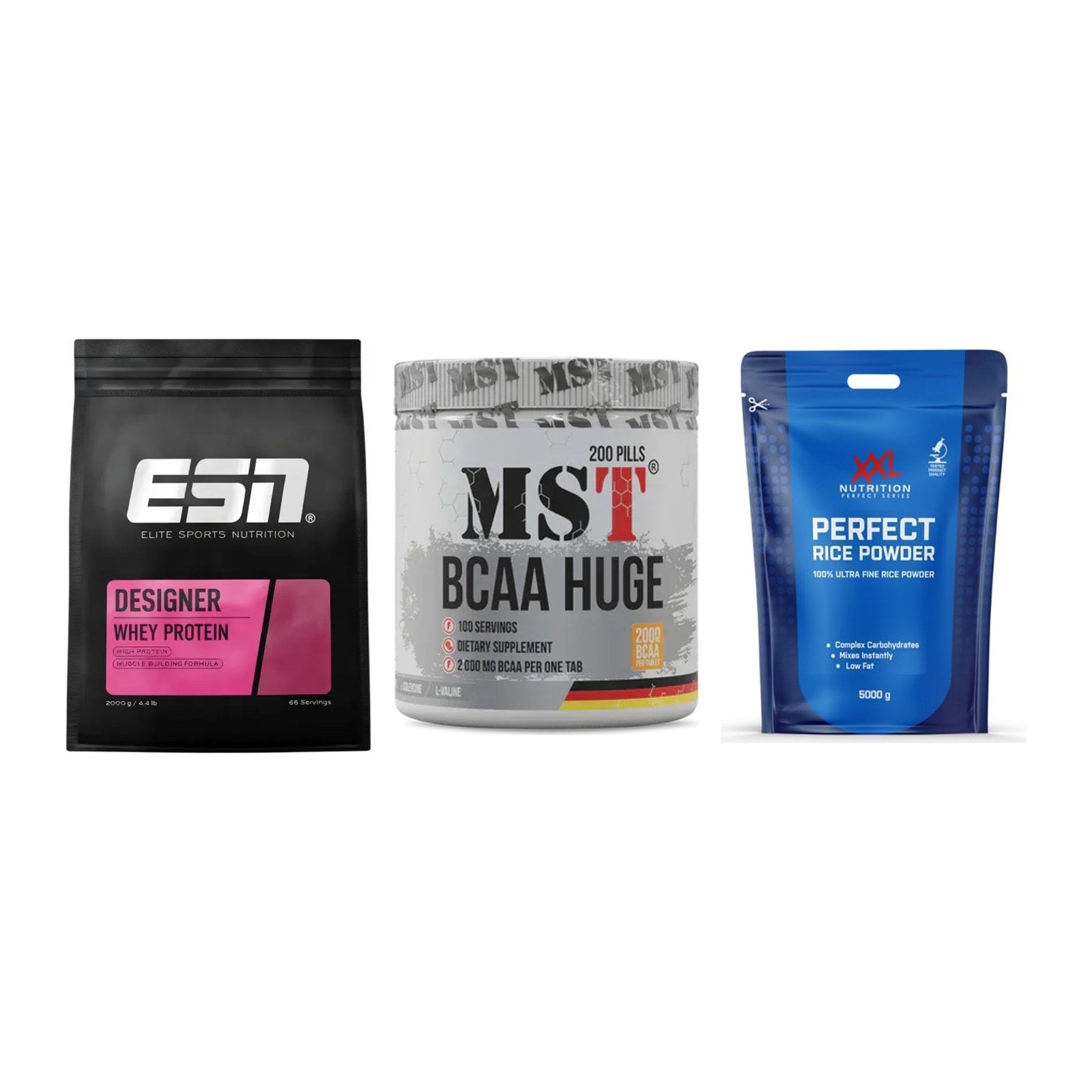Definitionsphase-Set: ESN Designer + MST BCAA Huge + XXL Nutrition – alle enthaltenen Artikel