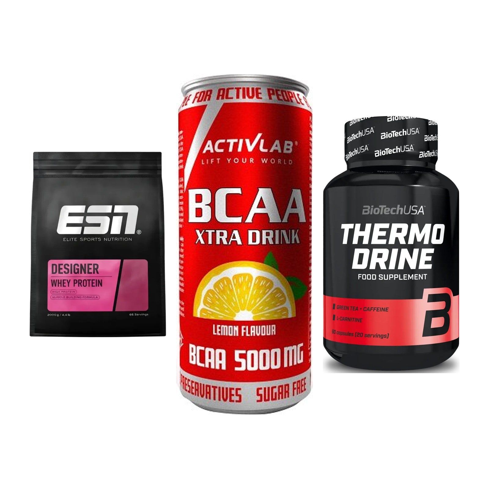 Definitionsphase-Set: ESN Designer + Activlab BCAA + BioTech Thermo – alle enthaltenen Artikel