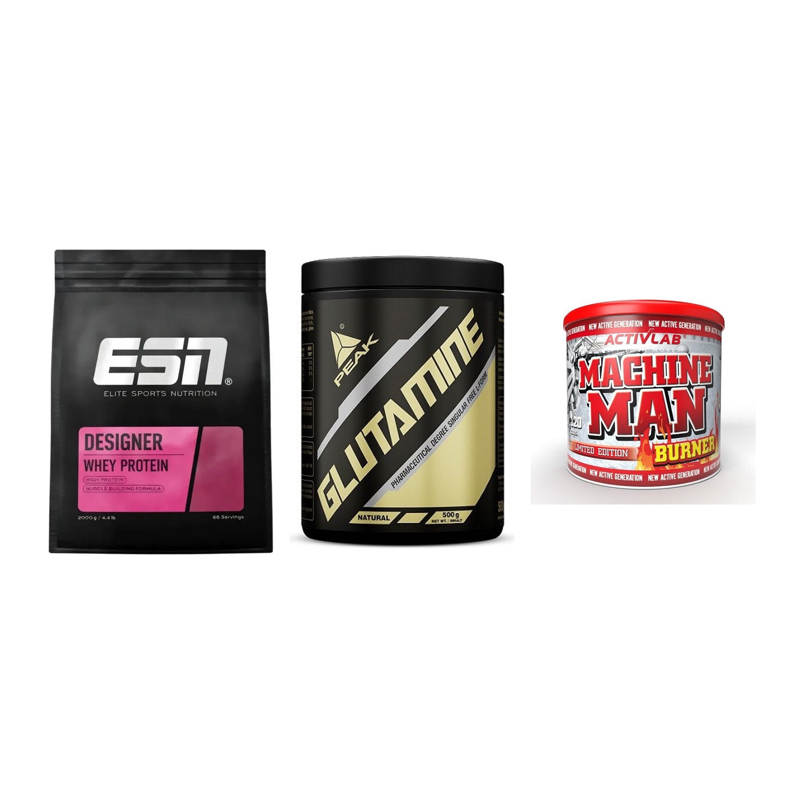 Definitionsphase-Set: ESN Designer + Peak Glutamin + Activlab – alle enthaltenen Artikel