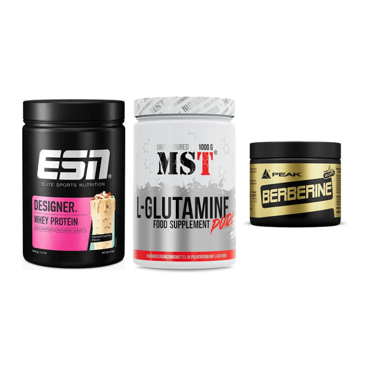 Definitionsphase-Set: ESN Designer + MST Glutamine + Peak Berberine – alle enthaltenen Artikel