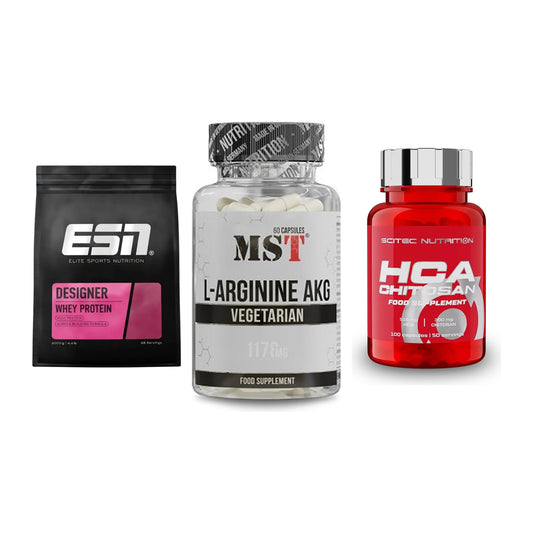 Definitionsphase-Set: ESN Designer + MST Arginin + Scitec HCA-Chi – alle enthaltenen Artikel