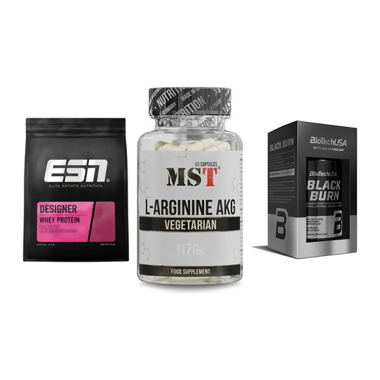 Definitionsphase-Set: ESN Designer + MST Arginin + BioTech Black – alle enthaltenen Artikel