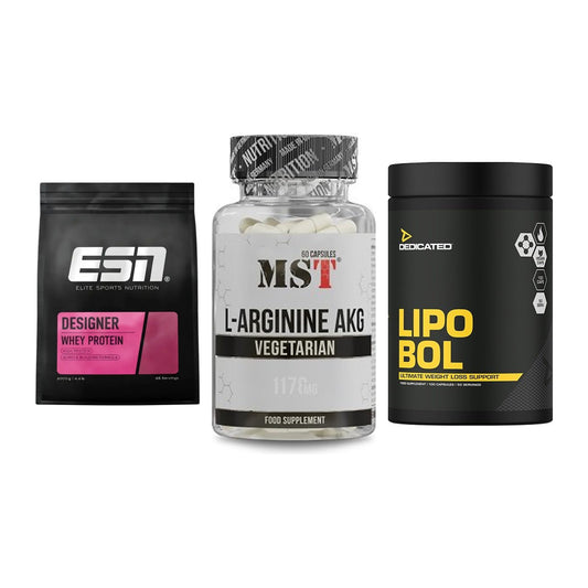 Definitionsphase-Set: ESN Designer + MST Arginin + Dedicated – alle enthaltenen Artikel