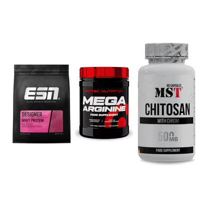 Definitionsphase-Set: ESN Designer + Scitec Mega + MST Chitosan – alle enthaltenen Artikel