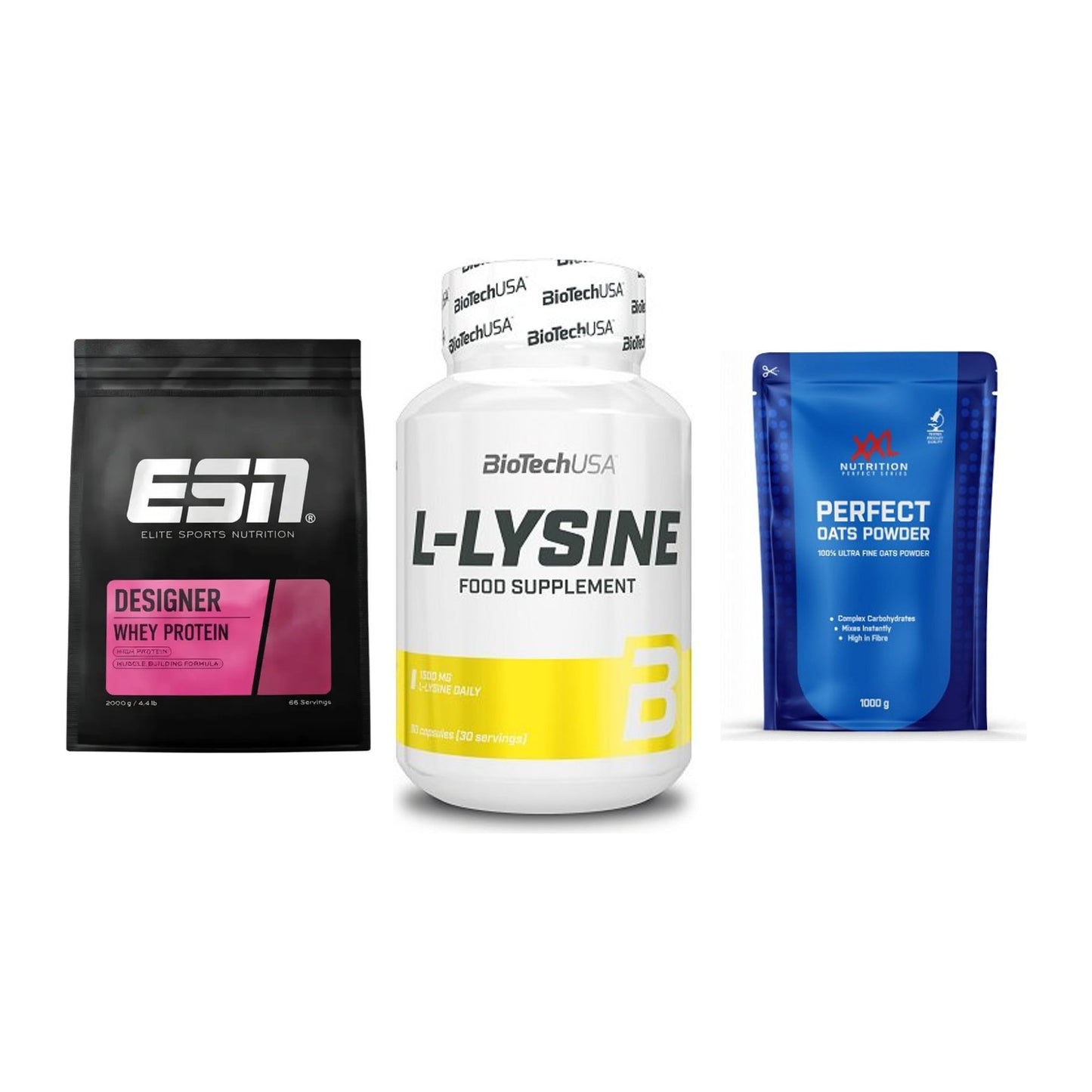 Definitionsphase-Set: ESN Designer + BioTech L-Lysi + XXL Nutrition – alle enthaltenen Artikel
