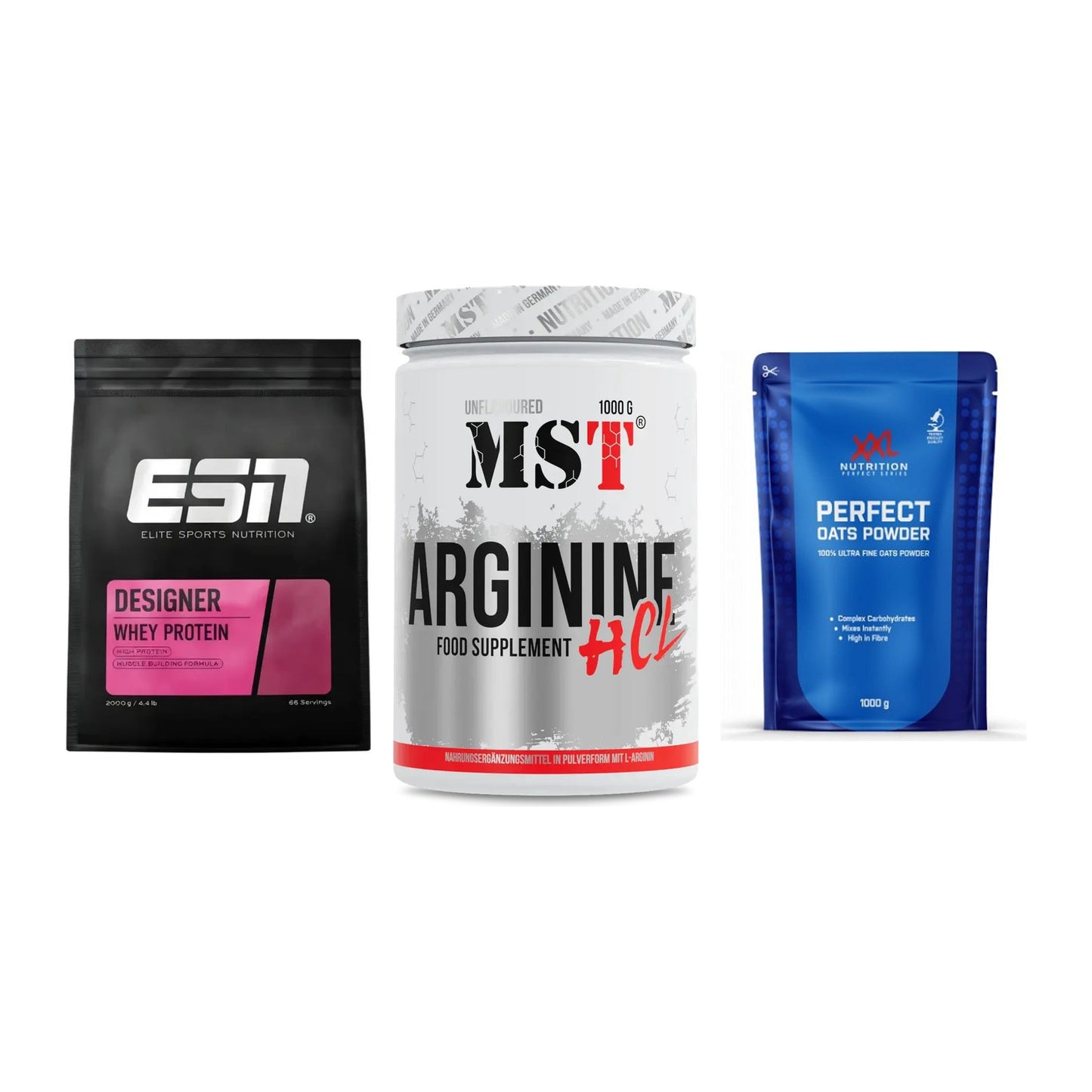 Definitionsphase-Set: ESN Designer + MST Arginine + XXL Nutrition – alle enthaltenen Artikel