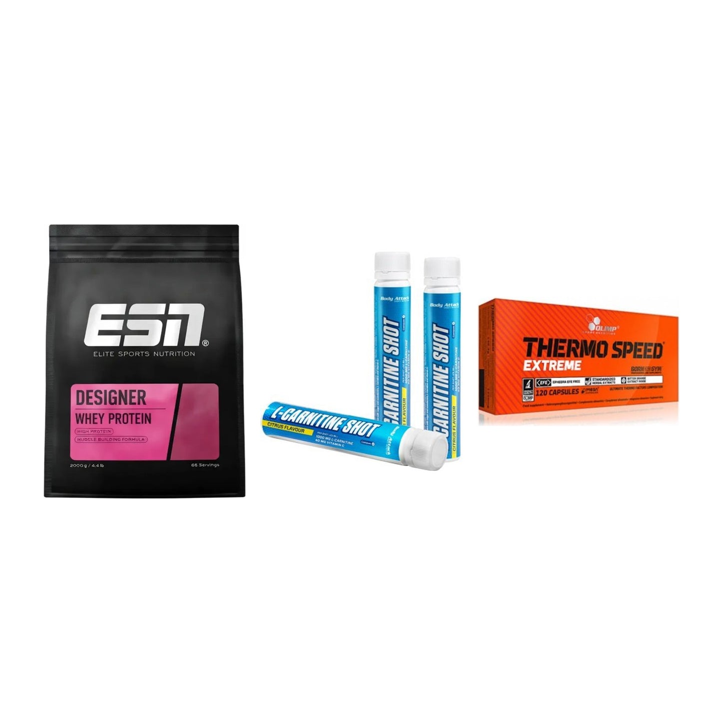 Definitionsphase-Set: ESN Designer + Body Attack + Olimp Thermo – alle enthaltenen Artikel