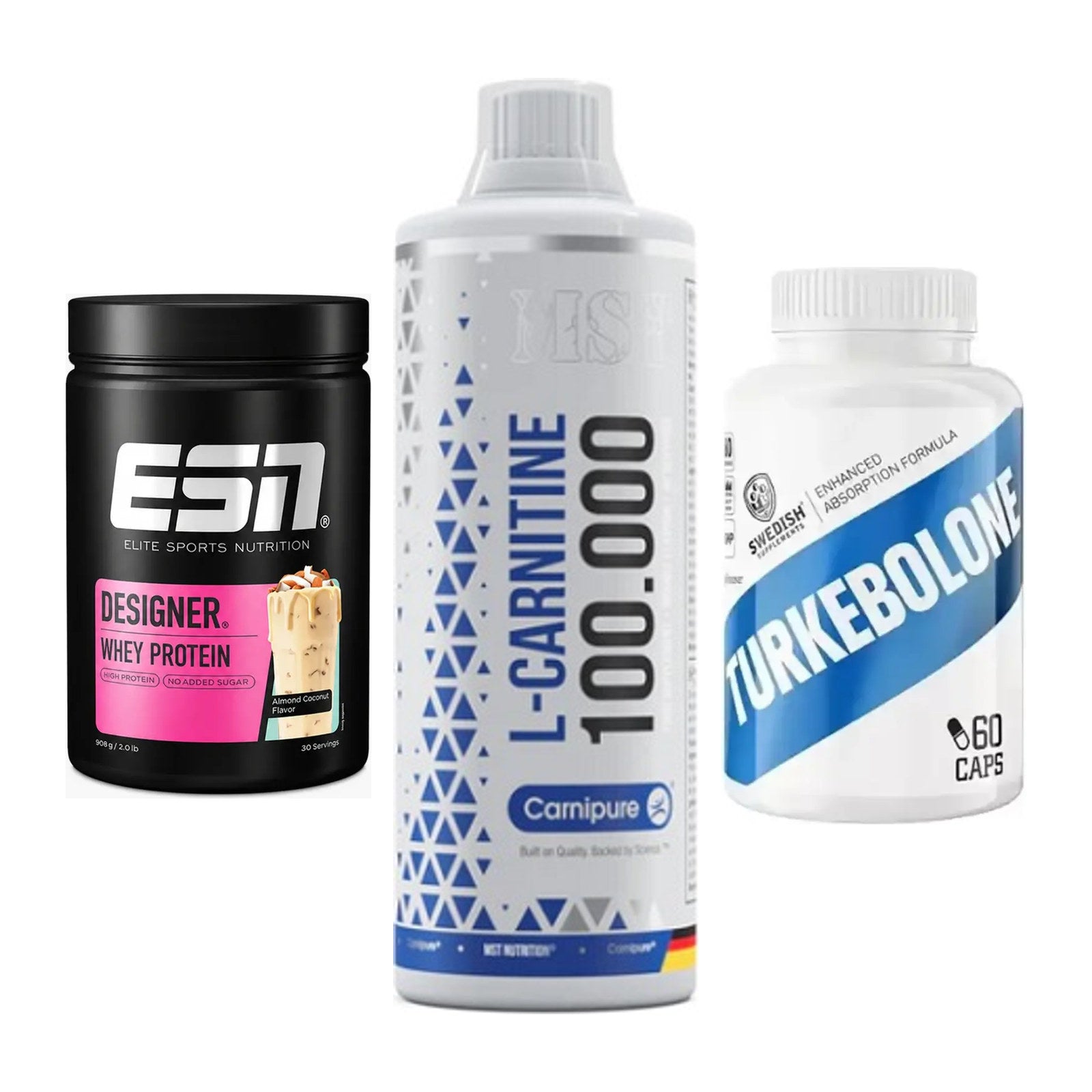 Definitionsphase-Set: ESN Designer + MST L-Carnitin + Swedish Supple – alle enthaltenen Artikel