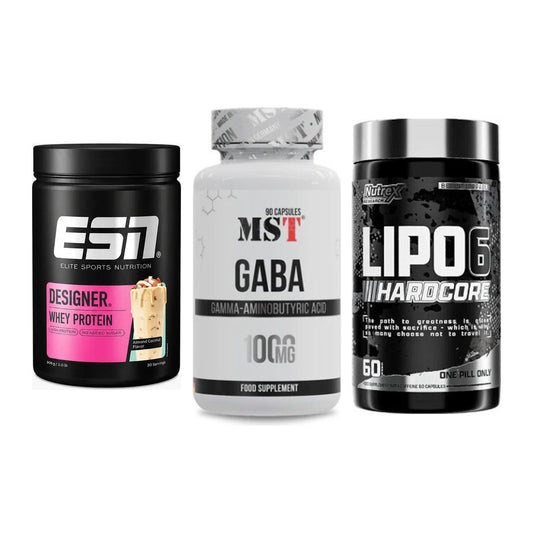 Definitionsphase-Set: ESN Designer + MST GABA + Nutrex Lipo 6 – alle enthaltenen Artikel