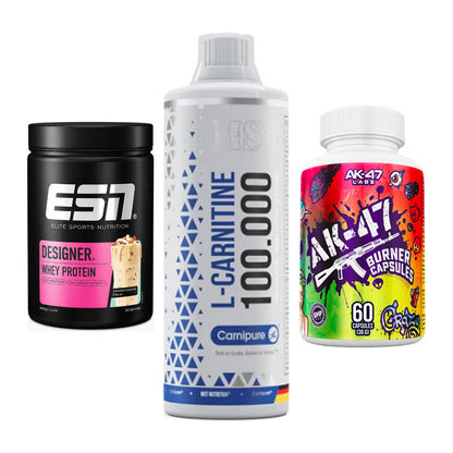 Definitionsphase-Set: ESN Designer + MST L-Carnitin + AK47 Labs – alle enthaltenen Artikel