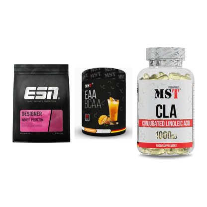 Definitionsphase-Set: ESN Designer + MST EAA & BCAA + MST CLA 1000mg – alle enthaltenen Artikel
