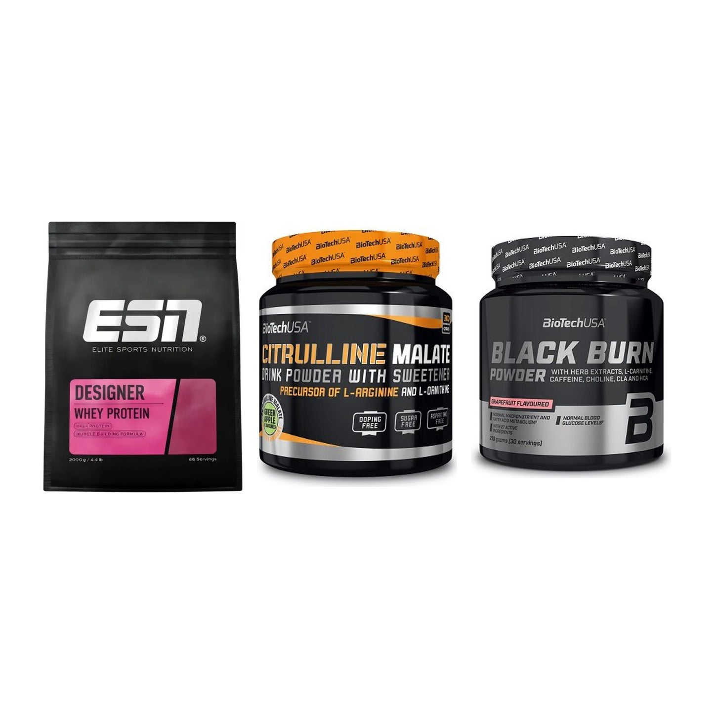 Definitionsphase-Set: ESN Designer + BioTech Citrul + BioTech Black – alle enthaltenen Artikel