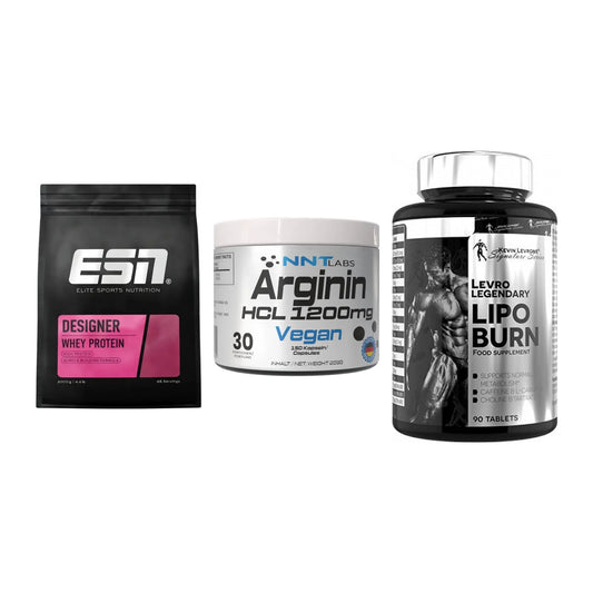 Definitionsphase-Set: ESN Designer + NNT Arginin + Kevin Levrone – alle enthaltenen Artikel