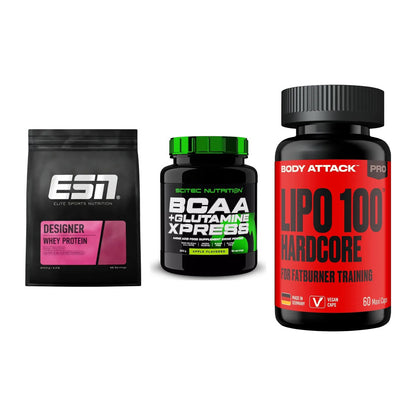 Definitionsphase-Set: ESN Designer + Scitec BCAA + Body Attack – alle enthaltenen Artikel