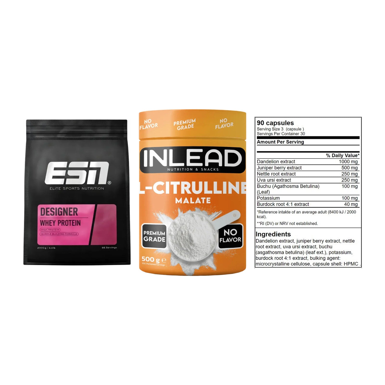 Definitionsphase-Set: ESN Designer + INLEAD L-Citru + GN Shred Cuts – alle enthaltenen Artikel