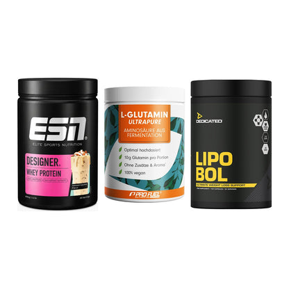 Definitionsphase-Set: ESN Designer + ProFuel Glutam + Dedicated – alle enthaltenen Artikel