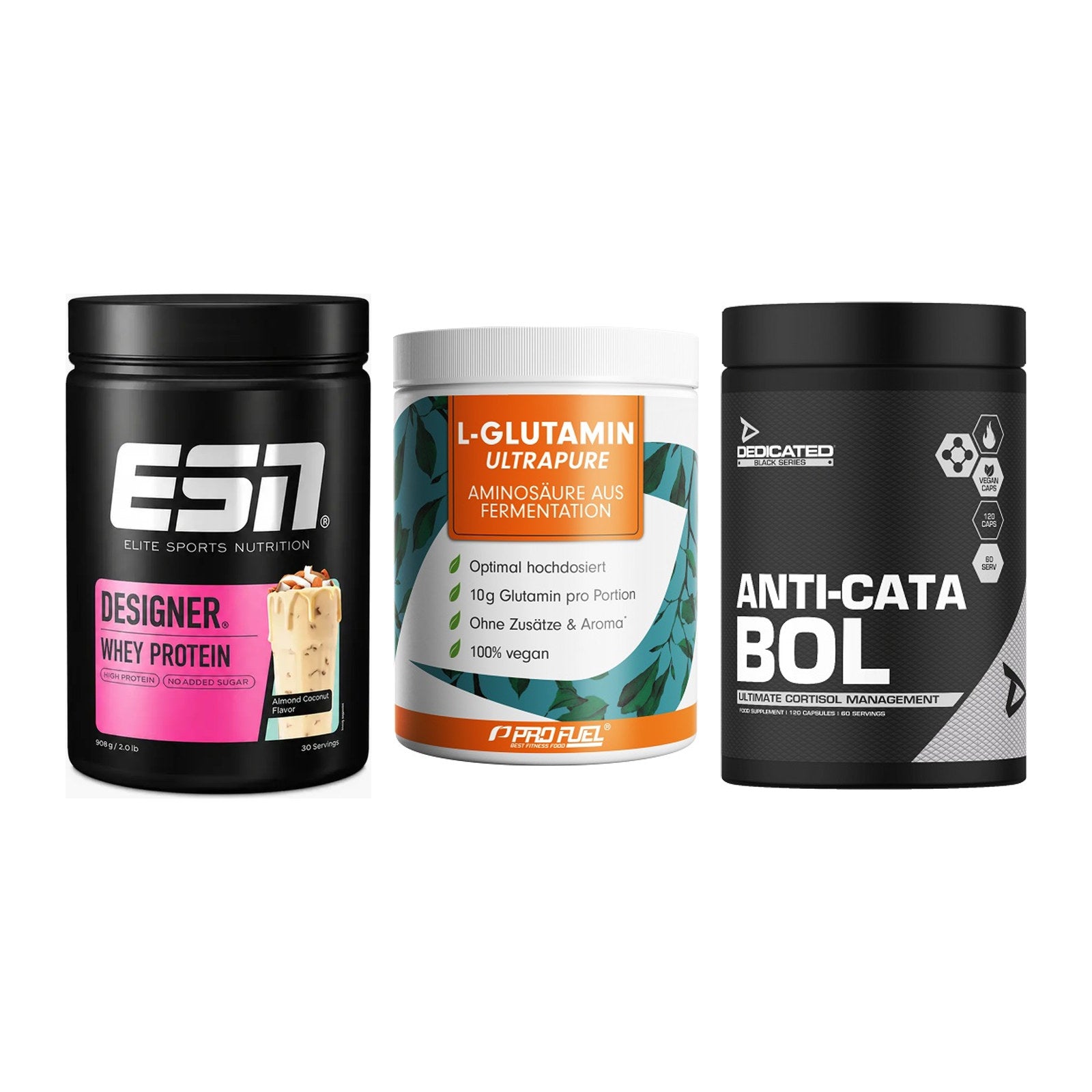 Definitionsphase-Set: ESN Designer + ProFuel Glutam + Dedicated – alle enthaltenen Artikel
