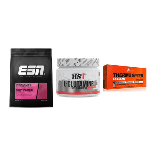 Definitionsphase-Set: ESN Designer + MST Glutamine + Olimp Thermo – alle enthaltenen Artikel