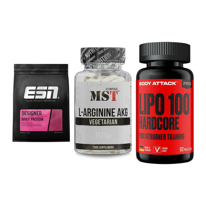 Definitionsphase-Set: ESN Designer + MST Arginin + Body Attack – alle enthaltenen Artikel