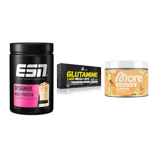 Definitionsphase-Set: ESN Designer + Olimp L-Glutam + More Nutrition – alle enthaltenen Artikel