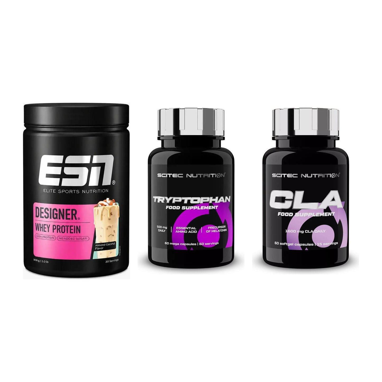 Definitionsphase-Set: ESN Designer + Scitec Tryptop + Scitec CLA – alle enthaltenen Artikel