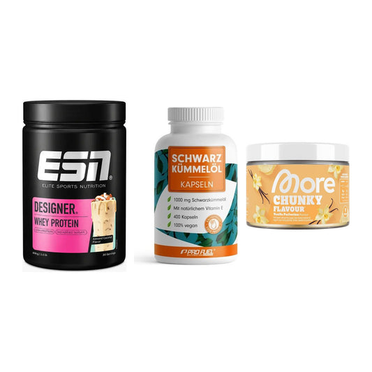 Definitionsphase-Set: ESN Designer + ProFuel Schwar + More Nutrition – alle enthaltenen Artikel