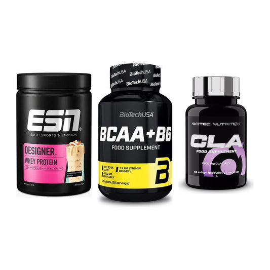 Definitionsphase-Set: ESN Designer + BioTech BCAA+B + Scitec CLA – alle enthaltenen Artikel