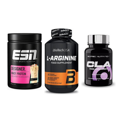 Definitionsphase-Set: ESN Designer + BioTech L-Argi + Scitec CLA – alle enthaltenen Artikel