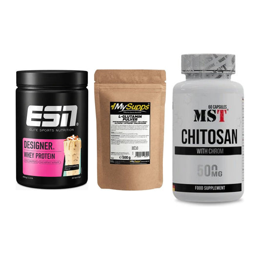 Definitionsphase-Set: ESN Designer + MySupps Glutam + MST Chitosan – alle enthaltenen Artikel
