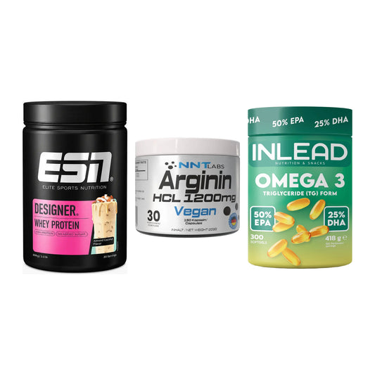 Definitionsphase-Set: ESN Designer + NNT Arginin + INLEAD Omega-3 – alle enthaltenen Artikel