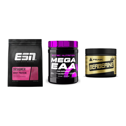 Definitionsphase-Set: ESN Designer + Scitec Mega + Peak Berberine – alle enthaltenen Artikel