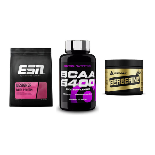 Definitionsphase-Set: ESN Designer + Scitec BCAA + Peak Berberine – alle enthaltenen Artikel