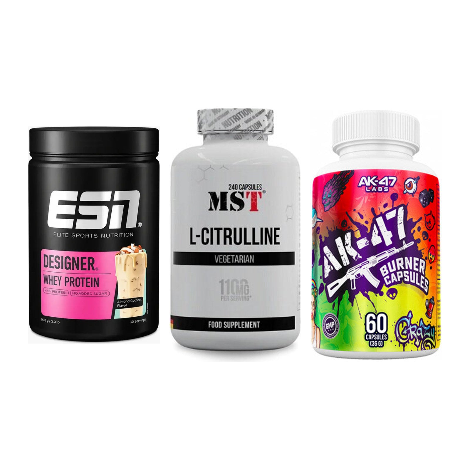 Definitionsphase-Set: ESN Designer + MST Citrulline + AK47 Labs – alle enthaltenen Artikel