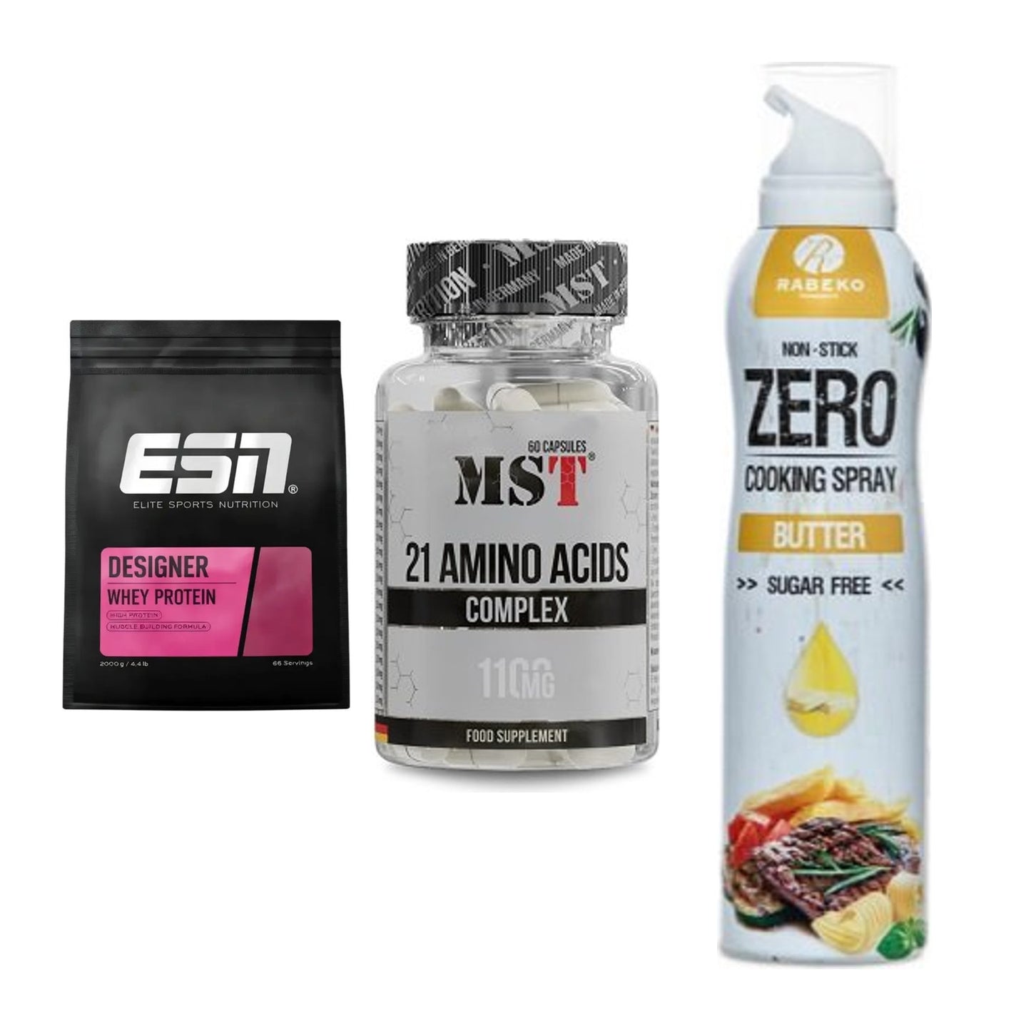 Definitionsphase-Set: ESN Designer + MST 21 Amino + Rabeko Zero – alle enthaltenen Artikel
