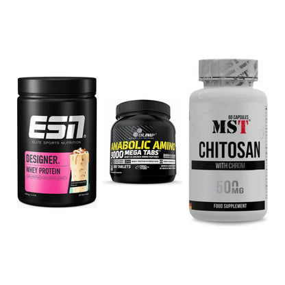 Definitionsphase-Set: ESN Designer + Olimp Anabolic + MST Chitosan – alle enthaltenen Artikel