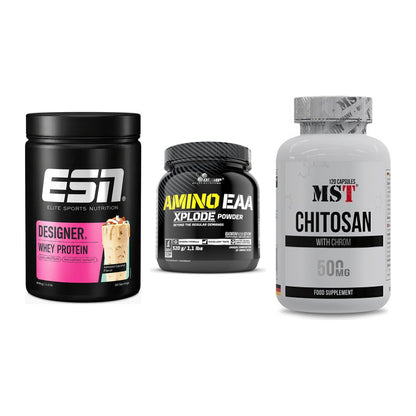 Definitionsphase-Set: ESN Designer + Olimp Amino + MST Chitosan – alle enthaltenen Artikel