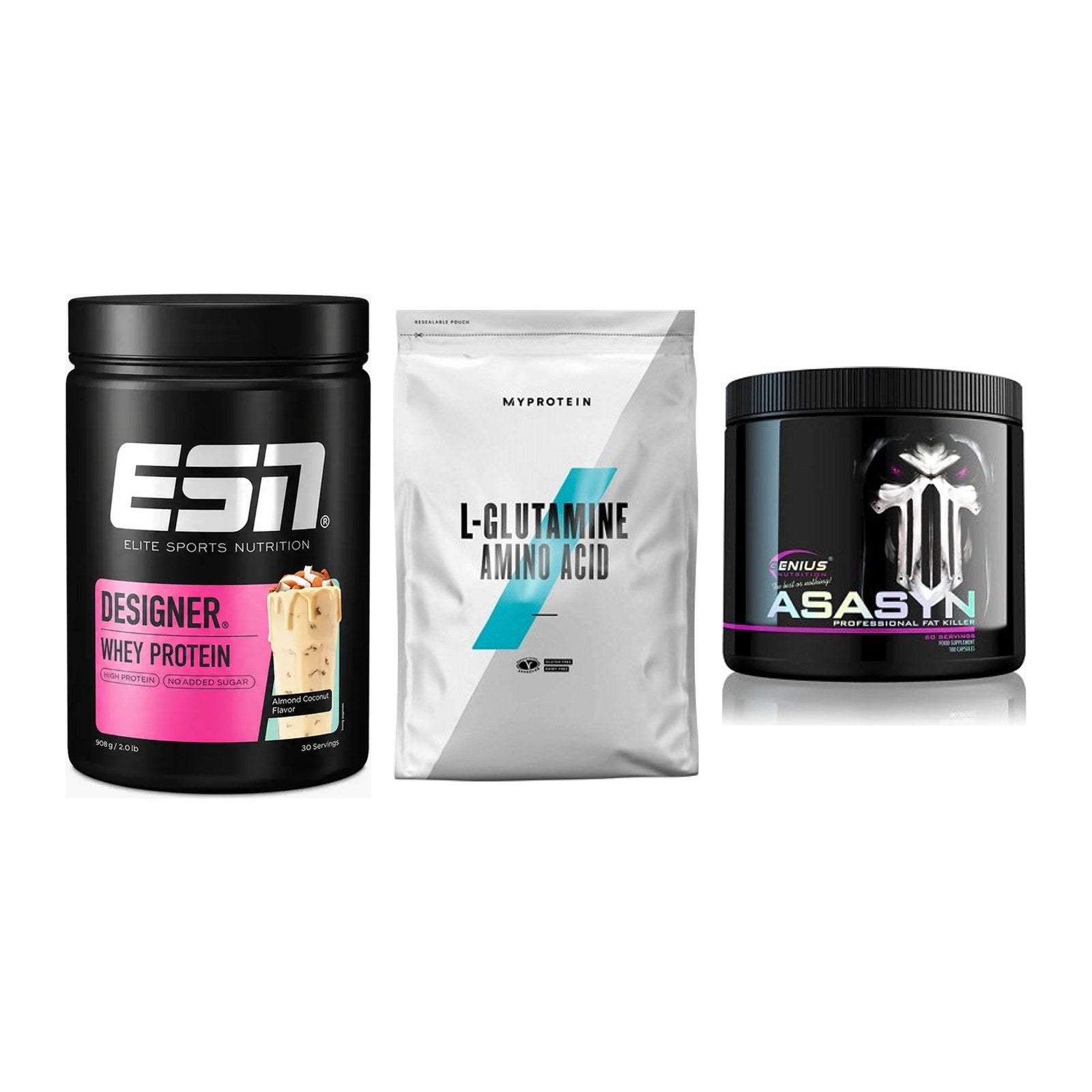 Definitionsphase-Set: ESN Designer + MyProtein + Genius Nutriti – alle enthaltenen Artikel